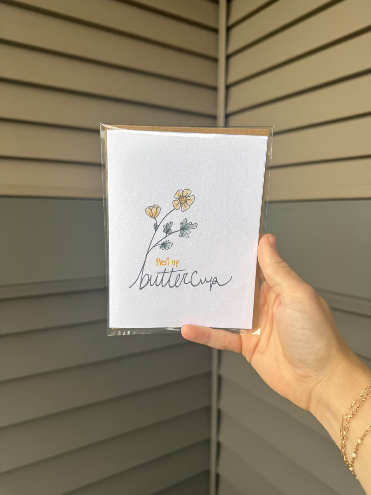 "Rest Up Buttercup" Get Well Card
