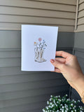 Boots & Flowers Card